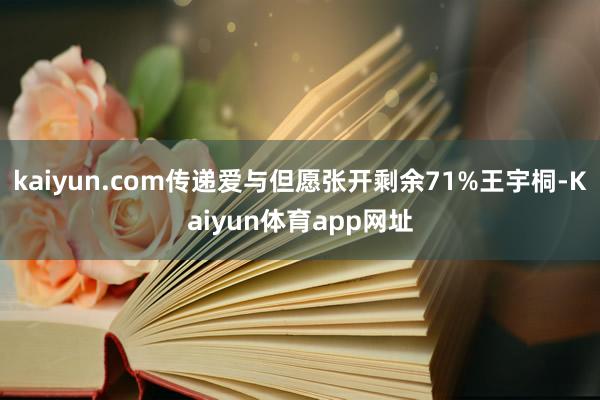 kaiyun.com传递爱与但愿张开剩余71%王宇桐-Kaiyun体育app网址